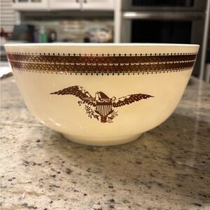Vintage Pyrex Federal Eagle #479-b 3 Qt Nesting Mixing Bowl